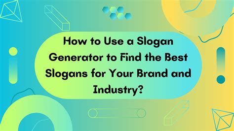 How to Use a Slogan Generator to Find the Best Slogans for Your Brand ...