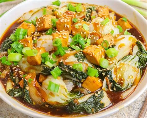 Bok Choy Tofu Stir Fry Recipe Cheap Lazy Vegan