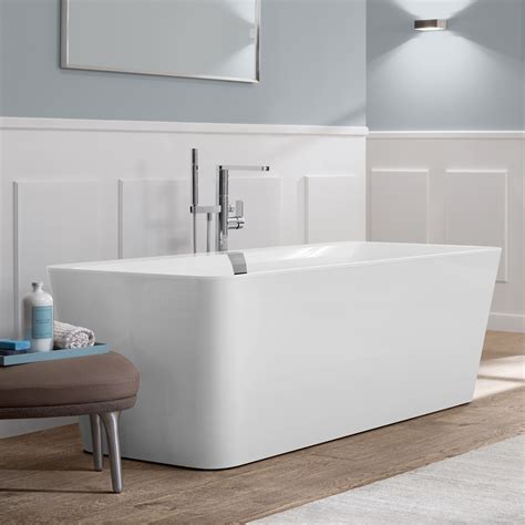 Villeroy Boch Squaro Edge Freistehende Rechteck Badewanne Wei