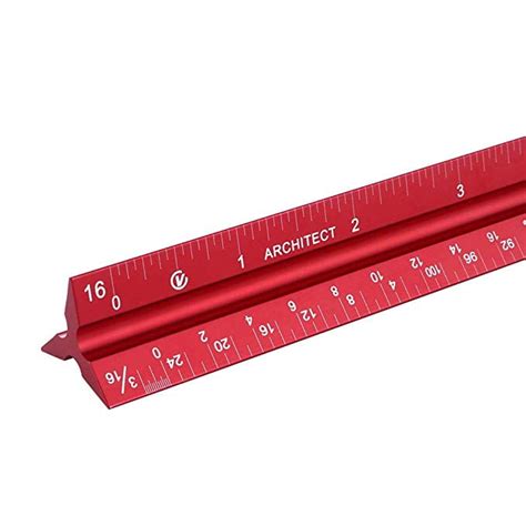 VISEMAN Architectural Scale Ruler, 12" Architect Scales, Aluminum ...