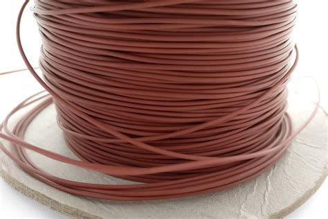 Teflon PTFE Coated Silver Plated Copper Wire Brown 24AWG 1m Lot