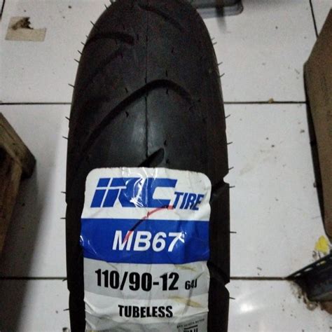 Jual IRC MB67 110 90 12 TUBELESS BAN TUBLES MOTOR SCOOPY DONAT