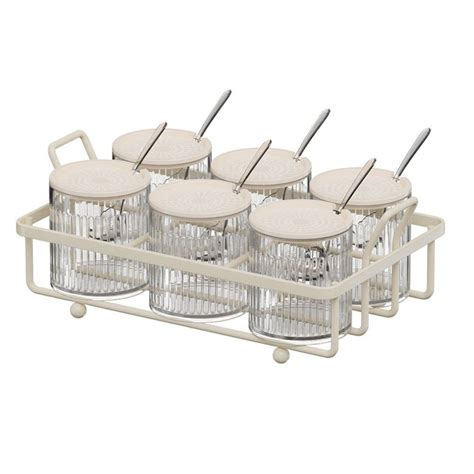 condiment  lid container set mi storage organizer