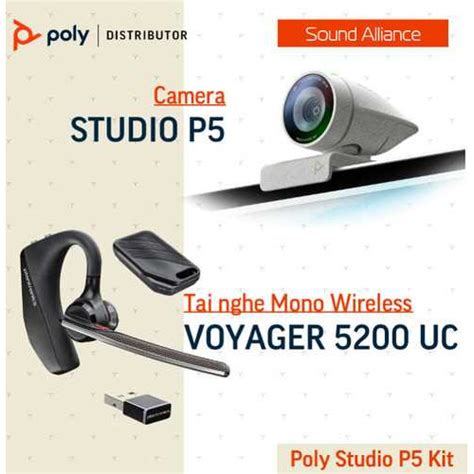 Plantronics Kit Poly Studio P5 Voyager 5200