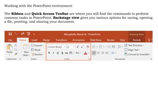 Parts Of MSpowerpoint Pptx