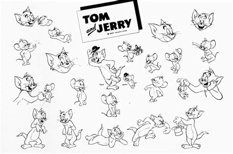 Living Lines Library Tom And Jerry Tv Series 1940 Model Sheets And Production Drawings