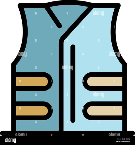 Scout Vest Icon Outline Scout Vest Vector Icon Color Flat Isolated