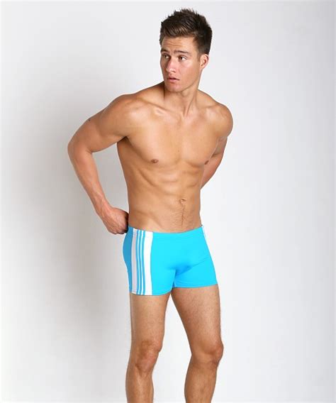 Sauvage Freestyle Nylon Lycra Swim Trunk Turquoise White 156tw Free