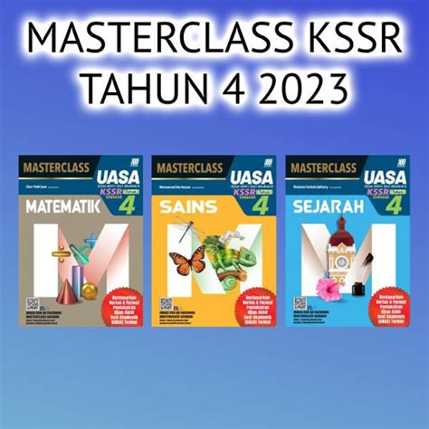 Buku Kerja Latihan Masterclass Uasa Kssr Tahun Shopee Malaysia