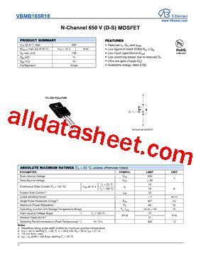 Vbmb R Datasheet Pdf Vbsemi Electronics Co Ltd