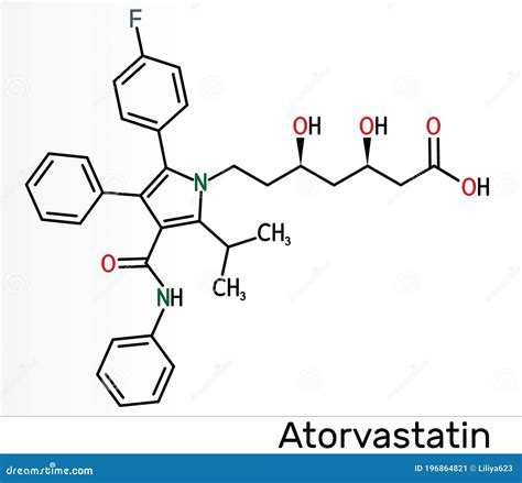 Atorvastatina Molécula De Estatina Se Utiliza Para Reducir El