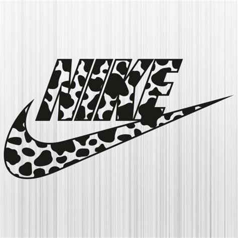 Nike Cow Print Svg Nike Logo Png Nike Animal Print Vector File