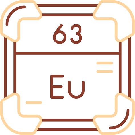 Europium Line Two Color Icon 37827013 Vector Art At Vecteezy