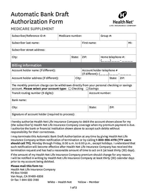 Fillable Online Automatic Bank Draft Authorization Form 2020 CA MS ABD