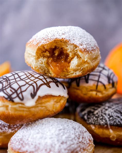 Pumpkin Spice Berliner Mit Selbstgemachter K Rbismarmelade