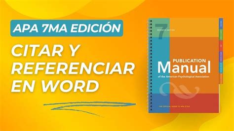 Cómo Citar Y Referenciar Correctamente Con Las Normas Apa 7ma Edición