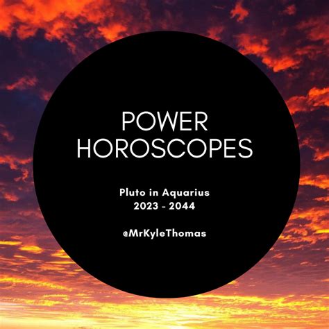 Power Horoscopes Pluto In Aquarius 2023 2044 — Kyle Thomas Astrology