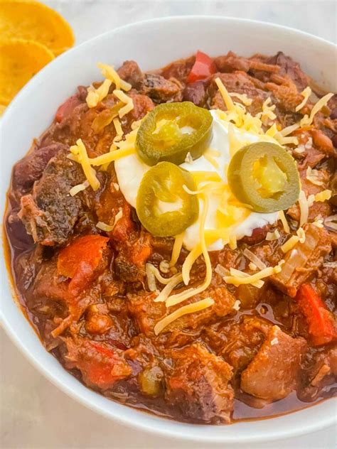 Easy Leftover Smoked Beef Brisket Chili Recipe Three Olives Branch