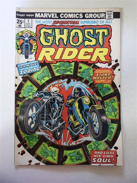 Ghost Rider 7 1974 FN Condition MVS Intact Comic Books Bronze