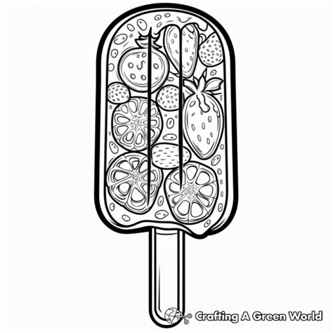 Ice Pop Coloring Pages Free Printable