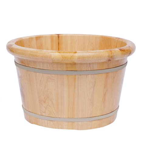 Wood Foot Bath Basin Massage Barrel Feet Relax Spa Bucket Kit Health And Beauty Ebay