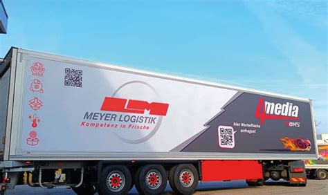 LKW Werbeplane für Meyer Logistik in Vorchdorf 4media