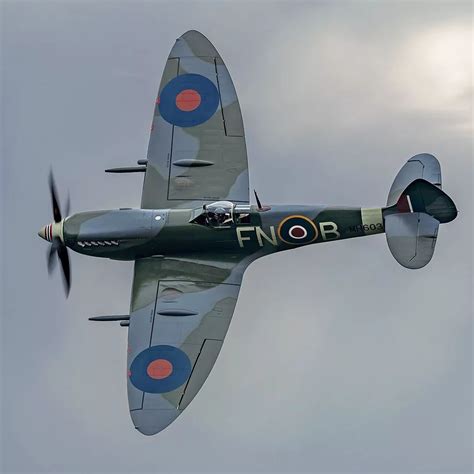 Vintage Wwii Fighter Plane In Flight