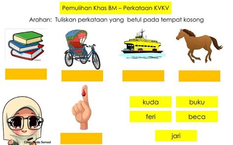 Suku Kata KVKV Interactive Exercise For Pemulihan Khas You Can Do The