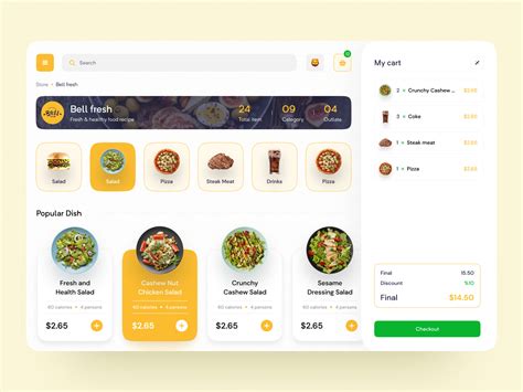 Bell Fresh Food Ordering Dashboard By Md Shamsul Alam On Dribbble