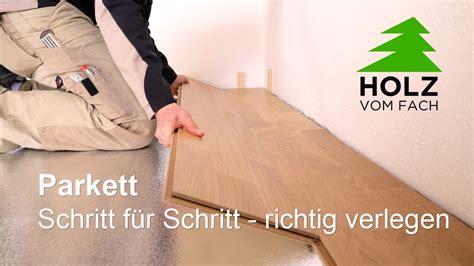 Parkett Verlegen Holz Vom Fach Youtube