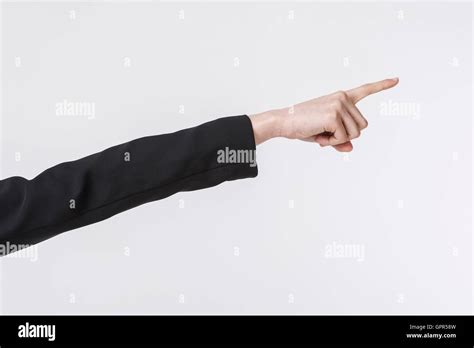 Hand Pointing Up Stock Photo Alamy