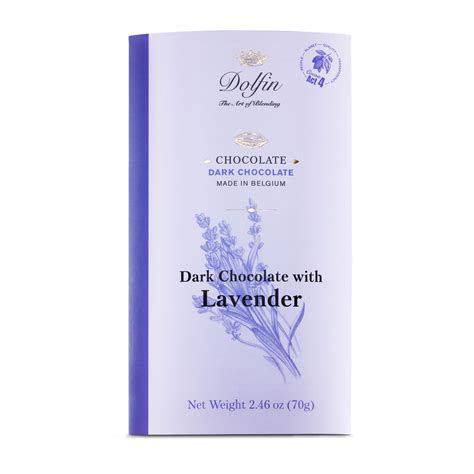 Dolfin 60 Dark Chocolate Bar With Lavender World Wide Chocolate