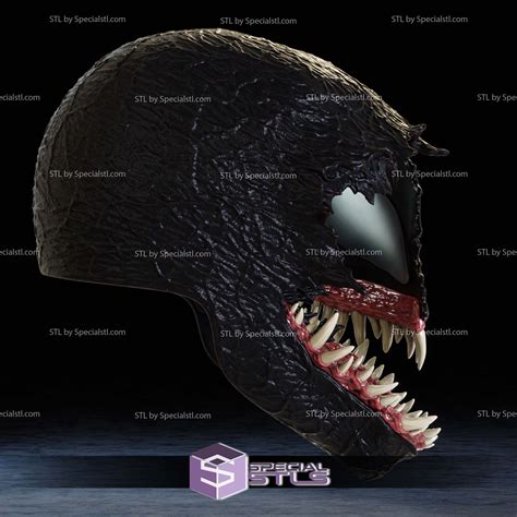 Cosplay Stl Files Venom Half Mask Specialstl