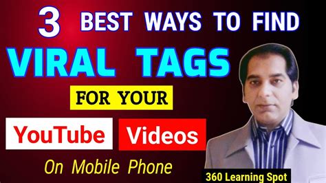 How To Find Viral Tags For Youtube Video Youtube Tags Tags For