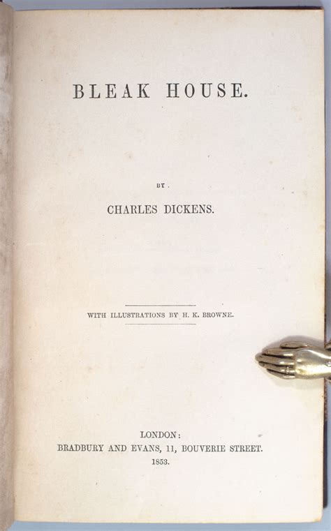 Bleak House Charles Dickens First Edition Rare Finely Bound