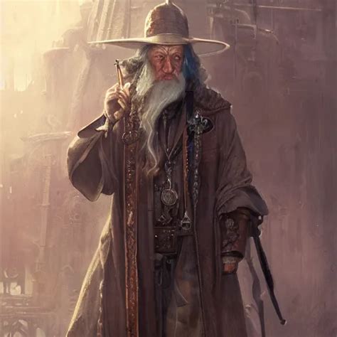 Steampunk Gandalf Fine Details Gears Pipes Gizmos Stable