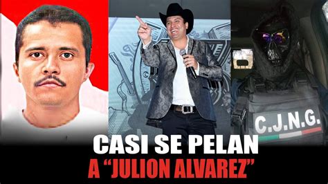 Casi se pelan a Julión Álvarez salió ileso durante un enfrentamiento