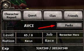 Sabit - [ Yeni ] Karakter Perks Sistemi [TR/EN] | ZoneMyko Forum