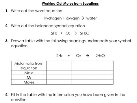 Reacting Masses Teaching Resources