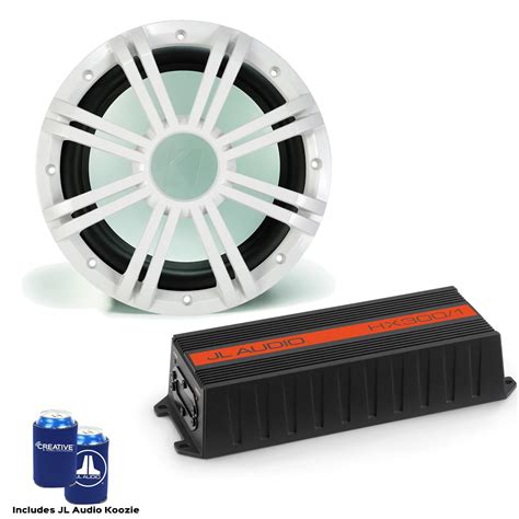 Jl Audio Hx3001 Marine Sub Amp W Kicker Kmw102 10 White Led Marine