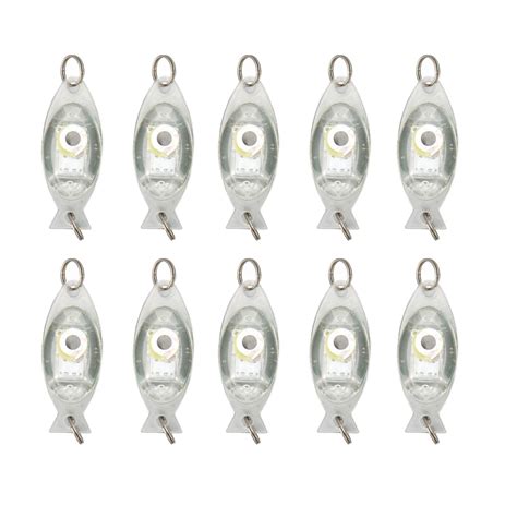 2024 10pcs Led Underwater Fishing Lure Light Eye Shape Deep Drop