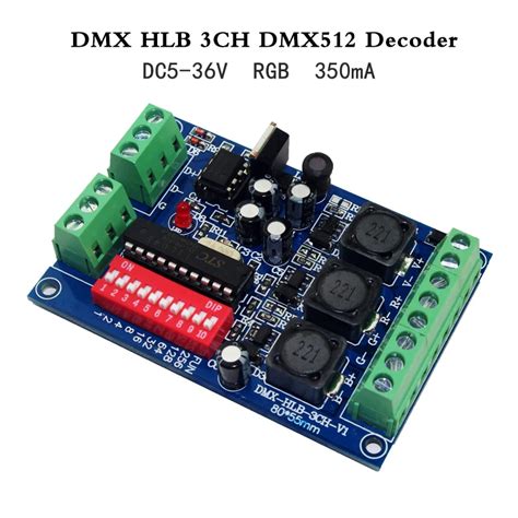 Décodeur DMX HLB 3CH DMX512 contrôleur RGB Led à courant Constant