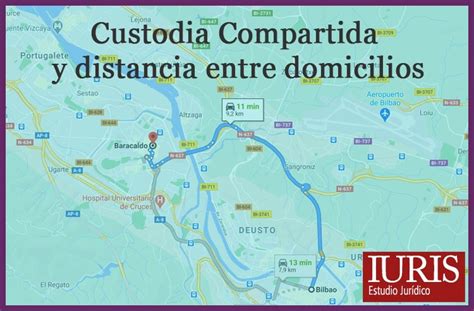 CUSTODIA COMPARTIDA Y DISTANCIA ENTRE DOMICILIOS DE LOS PROGENITORES