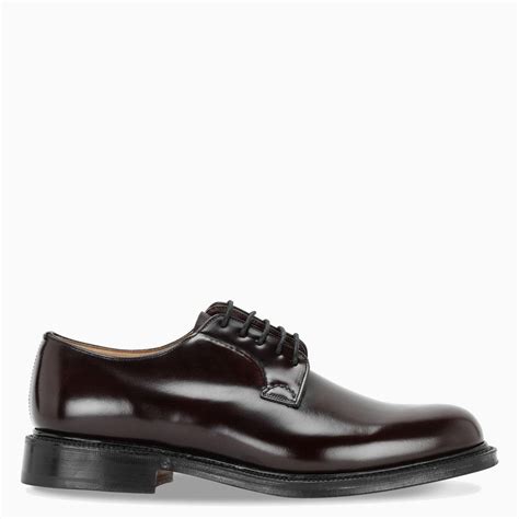 Churchs Burgundy Shannon Derby Shoes In Brown For Men Lyst