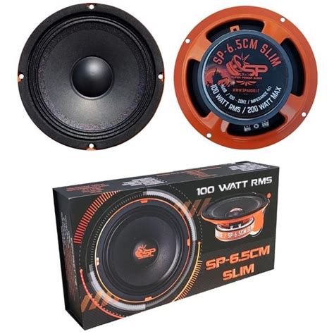 2 Sp Audio Sp65cm Slim Midrange Altoparlanti Diffusori 165 Cm 165 Mm