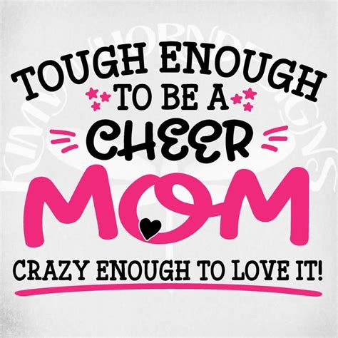 Cheer Mom Svg Tough Enough To Be A Cheer Mom Crazy Enough To Etsy Cheer Mom Cheer Mom