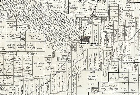 1892 Farm Line Map Of Tom Green County Texas Etsy