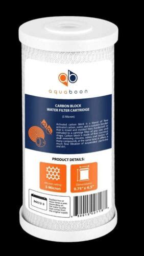 Aquaboon Big Blue 5mic Coconut Shell Carbon Block Water Filter