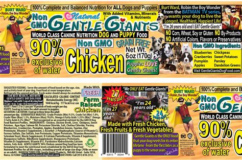 Gentle Giants 90 Chicken Grain Free Wet Dog Food 6 Oz Case Of 24