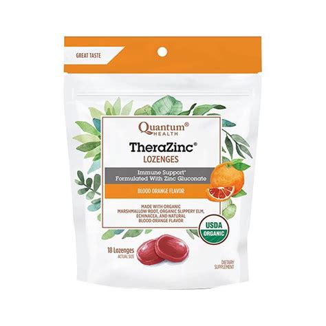 Buy now! Quantum Thera Zinc Throat Relief Lozenges.